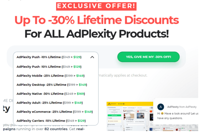 Adplexity Coupon - Lifetime Offer