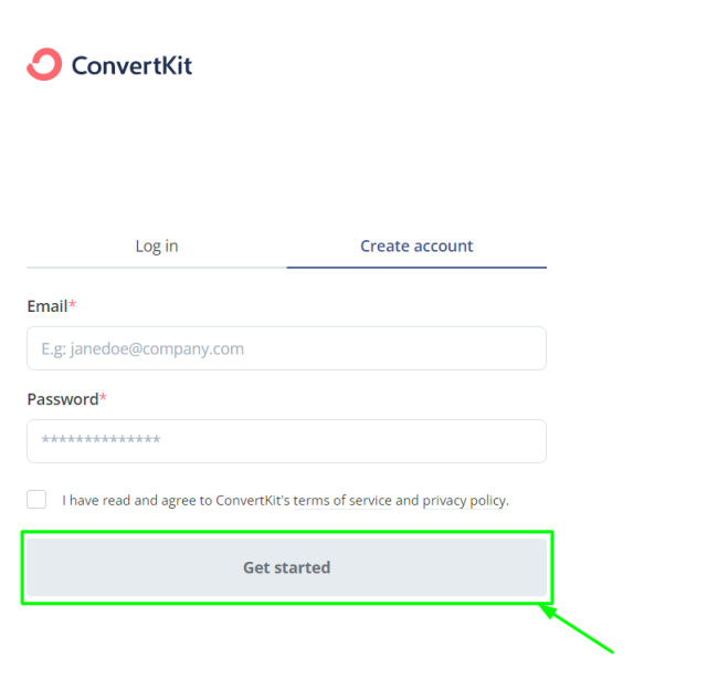 ConvertKit - Create Your Account